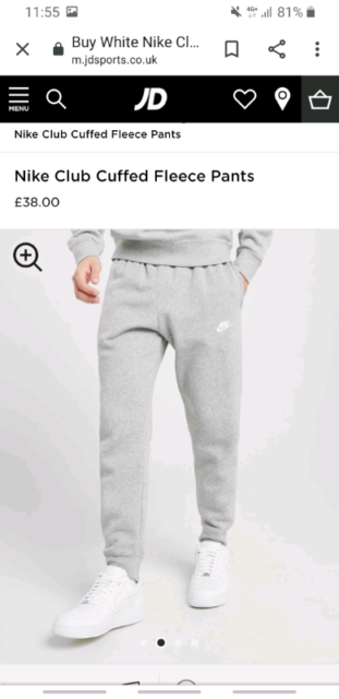 grey nike joggers jd